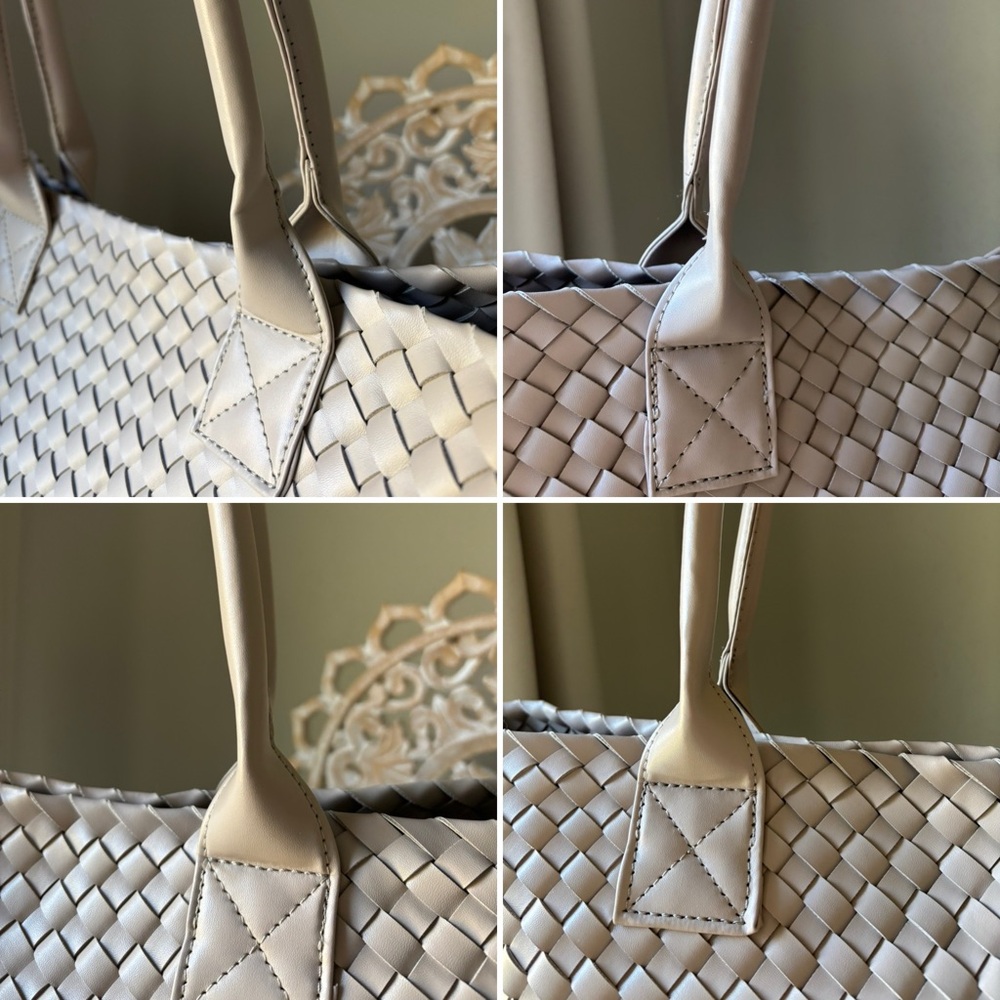 EXPRESSIONS NYC Vegan Tote Bag LIKE NEW with pouch - Picture 11 of 15